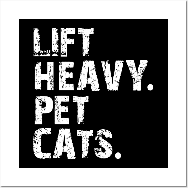 lift heavy pet cats Wall Art by mdr design